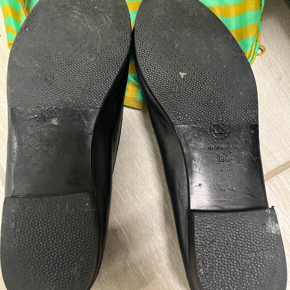 Chanel Lambskin & Patent Calfskin Black Ballet Flats - Picture 7 of 7